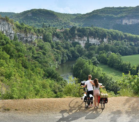 Vélo route Gorges de l'Aveyron