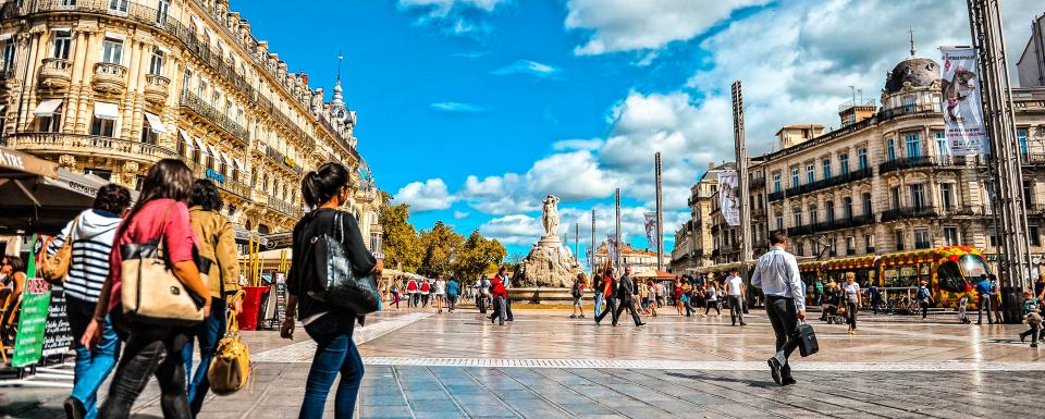 Montpellier, place de la Comédie © Office de tourisme de Montpellier