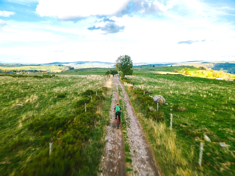 VTT sur le plateau de l'Aubrac