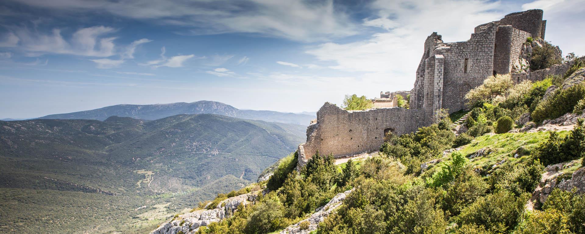 Château de Peyrepertuse dans l'Aude © Gilles Crespin